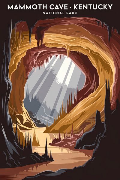 Mammoth Cave - Kentucky von Poster Art Shop