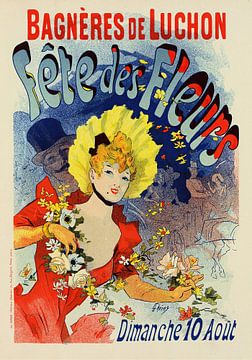 Jules Chéret - Fête Des Fleurs De Bagnères-De-Luchon (1898) van Peter Balan