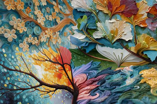 schilderachtige seizoenen abstract