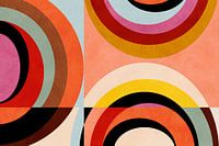 Retro Geometrische Kreise