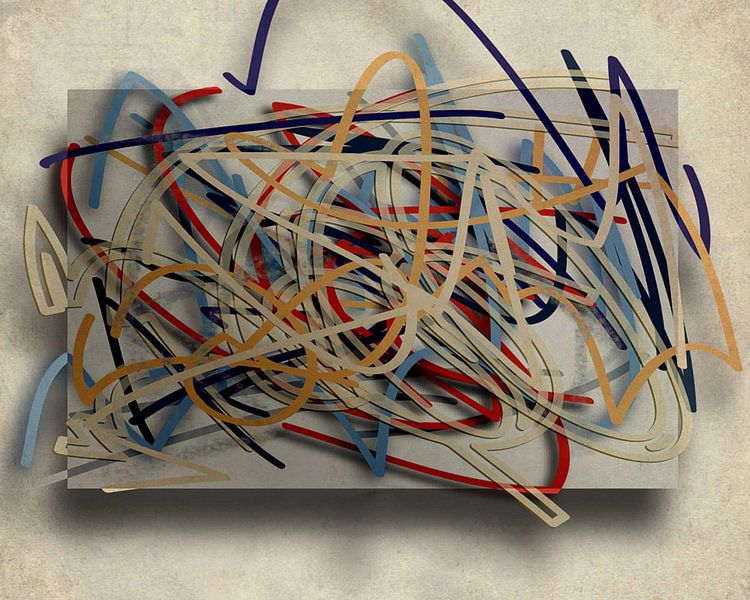 Tape salad III by Kay Weber