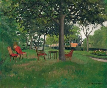 Félix Vallotton - De leunstoelen, Varengeville (1904) van Peter Balan