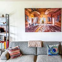 Customer photo: Old Vespa. by Roman Robroek - Photos of Abandoned Buildings, on canvas