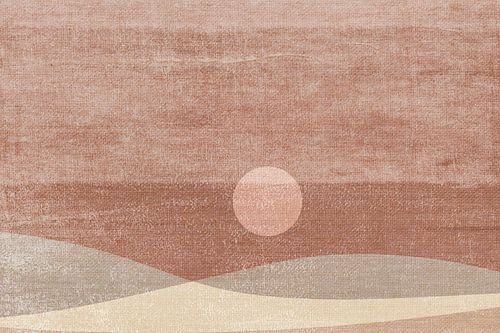 Paysage subtil dans des couleurs chaudes