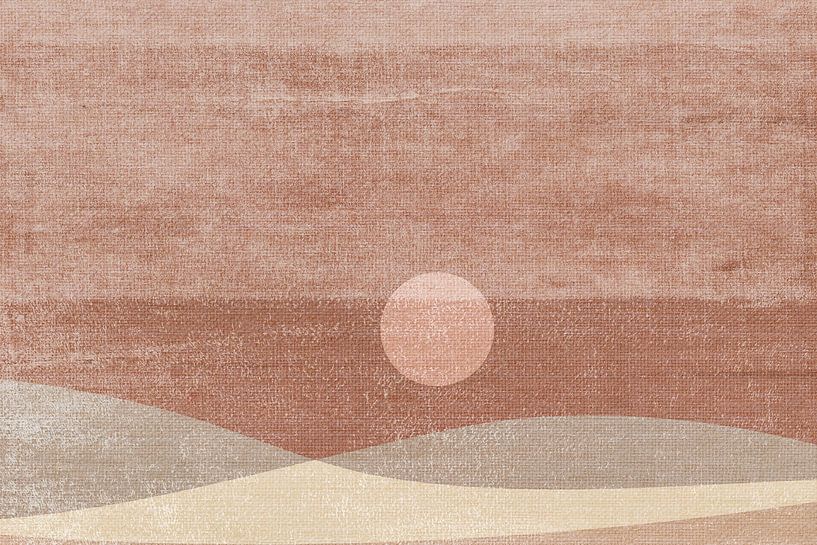 Subtile Landschaft in warmen Farben von Dina Dankers
