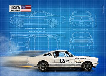Mustang 350GT Blueprint by Theodor Decker