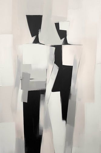 Silhouettes brisées en monochrome