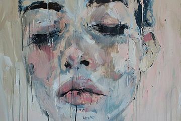 Abstraktes Porträt-Kunstwerk - Moderne Wanddekoration von SPEQ ART