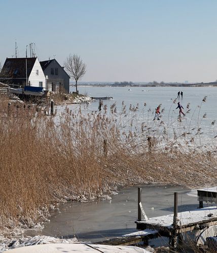 Schlittschuhlaufen auf Natureis