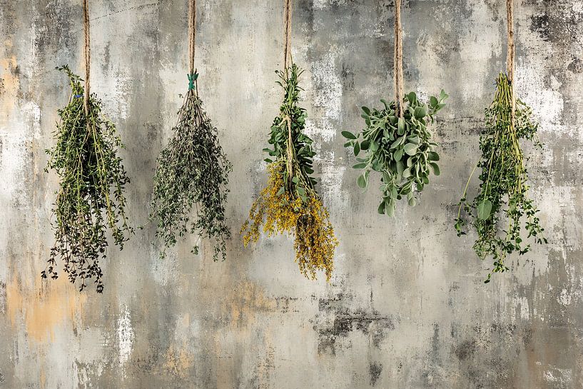 Herbes séchées sur ficelle par Imperial Art House