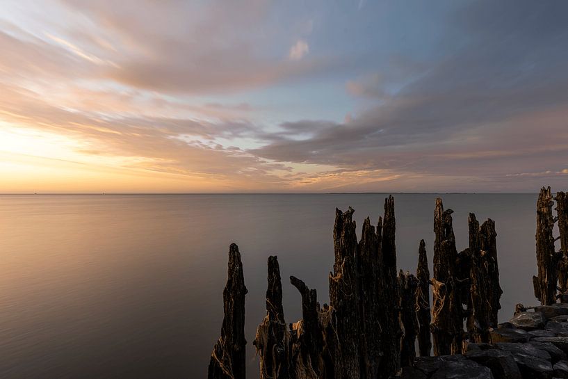 Mer des Wadden miroir lisse par Hilde Kuiling-Walters