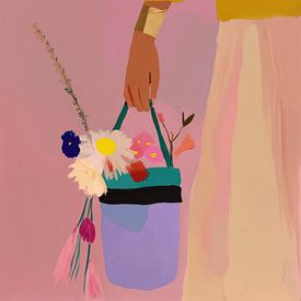 Bloemen verzamelen van Carla Van Iersel