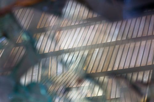 reflections in broken glas