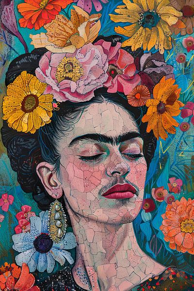 Frida's flower aura by Poster Art Shop
