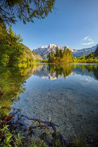 Clear mountain lake by Silvio Schoisswohl
