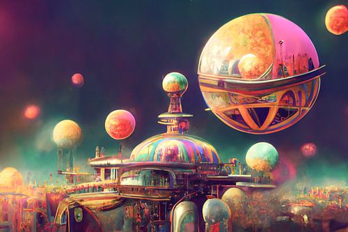 Buitenaardse fantasie, psychedelische dromen en vliegend tuig