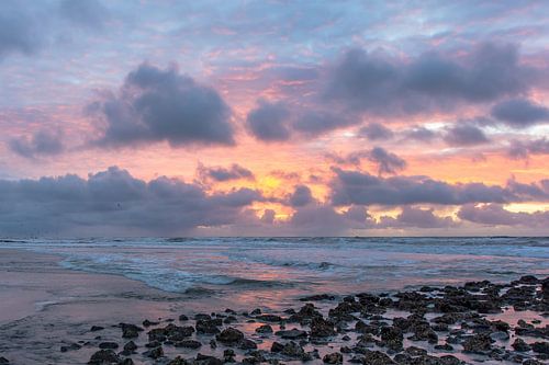 een kleurijk afscheid van de dag