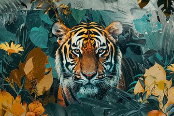 Tigre dans la jungle sur ARTemberaubend