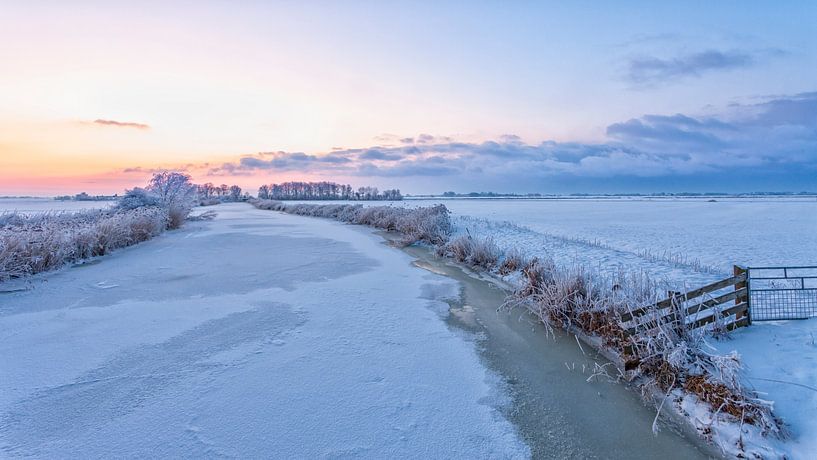 Winterlandscape Holland von Peter Bolman