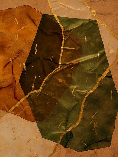 Organisch & abstrakt. Transparente Texturen in warmen Goldtönen