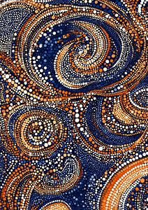 Mosaik in Erdtönen