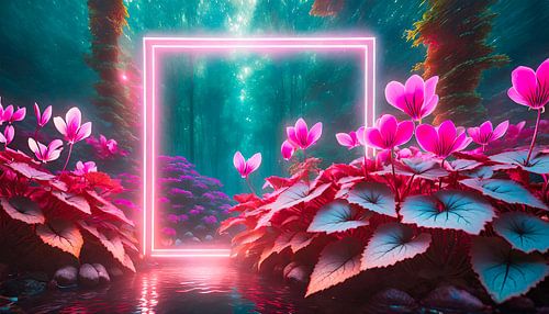 Bloemen met verlichting