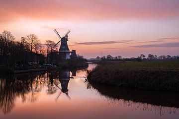 Twin mills of Greetsiel, East Frisia, Germany by Alexander Ludwig