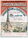 Affiche van de wereldtentoonstelling in 1889 van Atelier Liesjes thumbnail