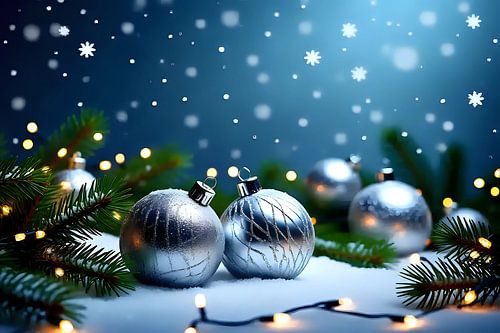 Feeënlichtjes in de poedersneeuw