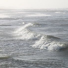 Vagues de la mer du Nord sur Corinna Vollertsen