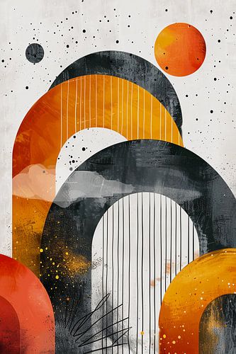 Geometrische zonsondergang