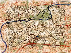 Karte von Noisy-le-Grand im stil 'Serene Summer' von Maporia