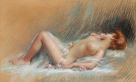 Liegendes Aktmodell, Delphin Enjolras (1857-1945) von Atelier Liesjes