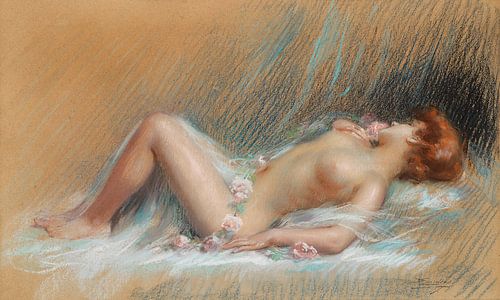 Liggend naaktmodel, Delphin Enjolras (1857-1945)