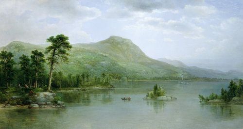 Asher Brown Durand,Black Mountain vanaf de Harbor Islands naar L