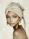The girl with the gold earrings by Carla Van Iersel thumbnail