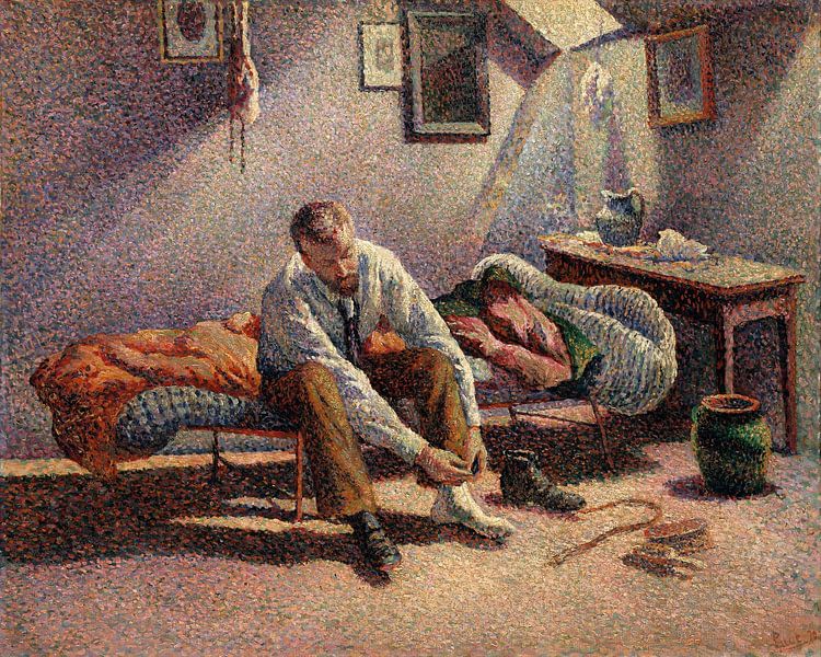 Maximilien Luce, Morgen, Interieur, 1890 von Atelier Liesjes