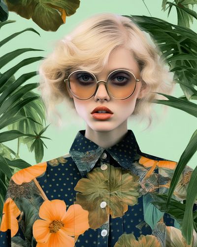 Collage "Vibrations tropicales"