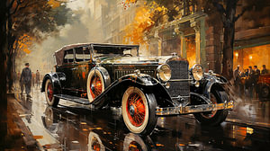 Oldtimer aus den 1920er Jahren auf der Straße