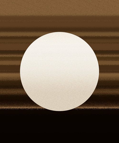 Golden moon by Mad Dog Art