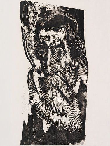 Hoofd Ludwig Schames, ERNST LUDWIG KIRCHNER, 1918