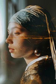 Sparkling light - Dynamic girl with the pearl earring