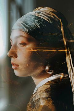 Fonkelend licht - Dynamisch meisje met de parel