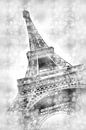 Eiffeltoren dromerige | zilver van Melanie Viola thumbnail