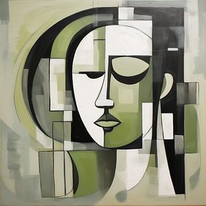 Abstraktes Gesicht