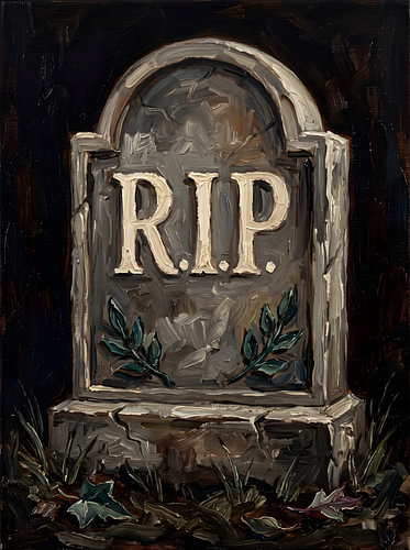 Pierre tombale effrayante (RIP)