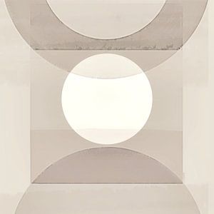 Abstrakte Pastell Formen Monochrom Beige Grau