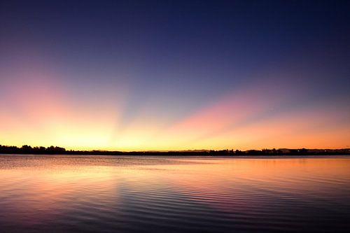 Sonnenuntergang in Neuseeland