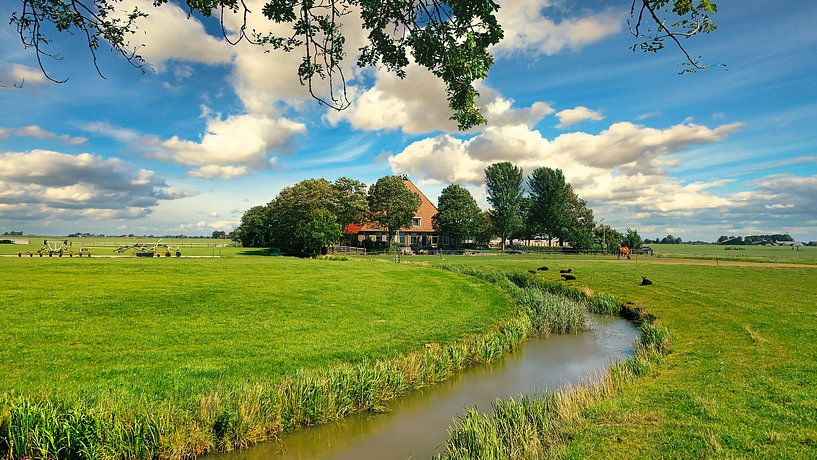 Bauernhof in Friesland von Digital Art Nederland