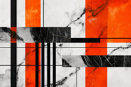Abstracte geometrie op marmer